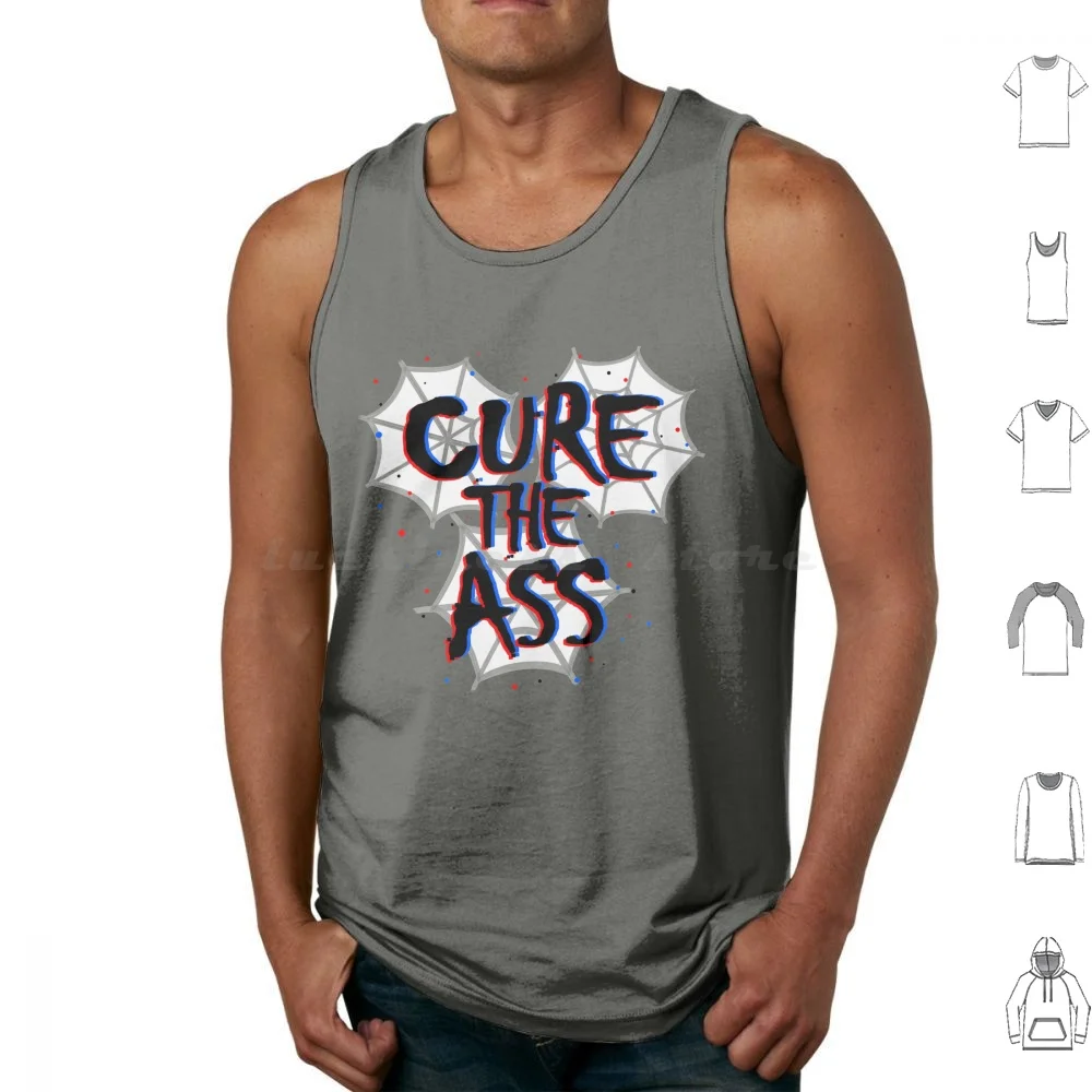 

Cure The Ass Tank Tops Vest Sleeveless Miles Morales Peter Parker Gwen Stacy Ned Mj Watson Michelle Jones No Way Home