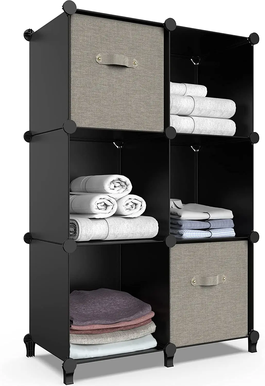 6-Cube Storage Organizer Closet Storage Shelf with Metal Hammer, Storage Cubes Organizer Cabinet (11.8x11.8x11.8 inch) Black
6-Cube Storage Organizer Closet Storage Shelf with Metal Hammer, Storage Cubes Organizer Cabinet (11.8x11.8x11.8 inch) Black