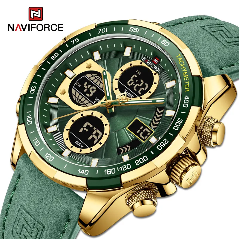 NAVIFORCE Men’s Digital Watches Business Waterproof Wristwatch Man Dual Display Dial Quartz Clock Male Leather Relogio Masculino
NAVIFORCE Men’s Digital Watches Business Waterproof Wristwatch Man Dual Display Dial Quartz Clock Male Leather Relogio Masculino