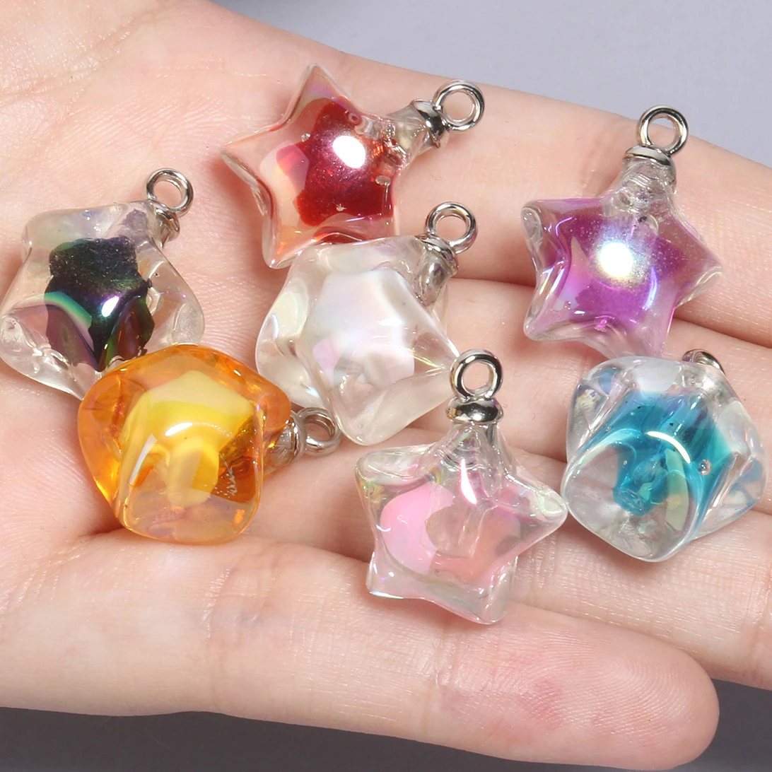 10pcs Mixed AB Star Acrylic Charms Cute Shiny Pentagram Pendant For Making Necklace Bracelet Earring DIY Jewelry Findings
10pcs Mixed AB Star Acrylic Charms Cute Shiny Pentagram Pendant For Making Necklace Bracelet Earring DIY Jewelry Findings