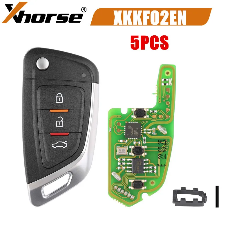 5PCS/LOT Xhorse XKKF02EN Universal Remote Car Key with 3 Buttons for VVDI Key Tool/VVDI2
5PCS/LOT Xhorse XKKF02EN Universal Remote Car Key with 3 Buttons for VVDI Key Tool/VVDI2