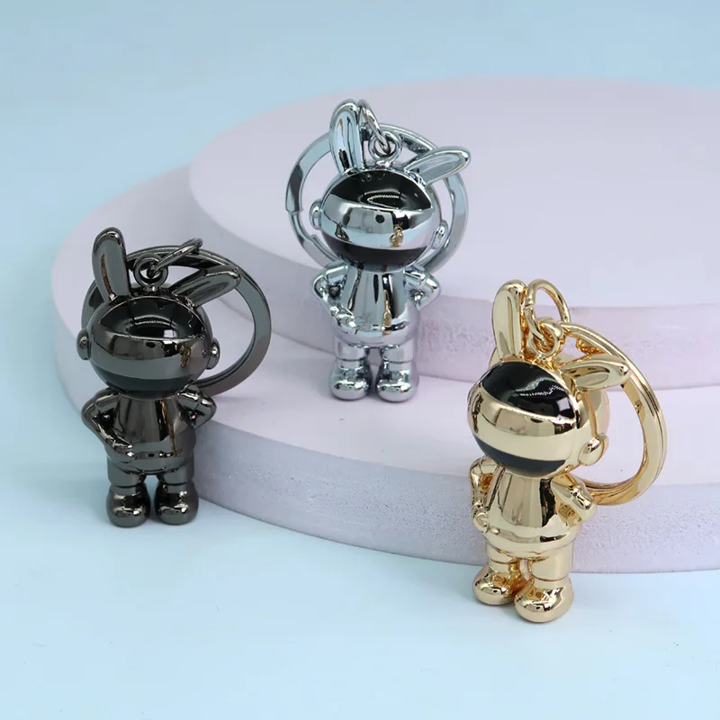 Metal Astronaut Rabbit Keychain Creative 3D 3D Car Pendant Space Rabbit Pendant Interesting Keychain Gifts for Couples
Metal Astronaut Rabbit Keychain Creative 3D 3D Car Pendant Space Rabbit Pendant Interesting Keychain Gifts for Couples