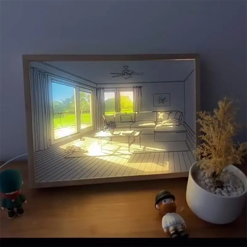 Lighting Painting Style Diy Light And Shadow Home Decoration Painting Wall Lamps Decoration LED Light USB Plug Dimming Art Lamp
Lighting Painting Style Diy Light And Shadow Home Decoration Painting Wall Lamps Decoration LED Light USB Plug Dimming Art Lamp