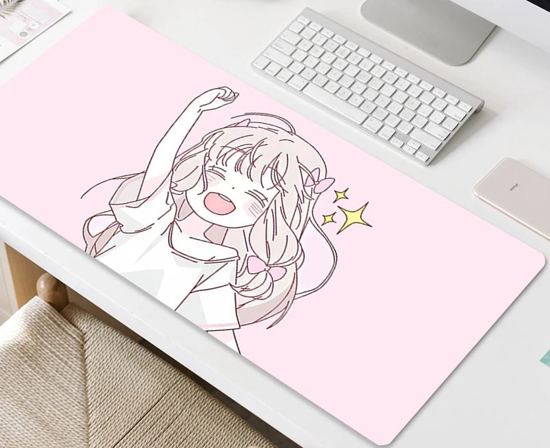 Cute Girl Mouse Pad Kawaii Girl Waterproof Desktop Oil-proof Non-slip Desk Anime Pink Mousepad Laptop Notebook Desk Mat
Cute Girl Mouse Pad Kawaii Girl Waterproof Desktop Oil-proof Non-slip Desk Anime Pink Mousepad Laptop Notebook Desk Mat