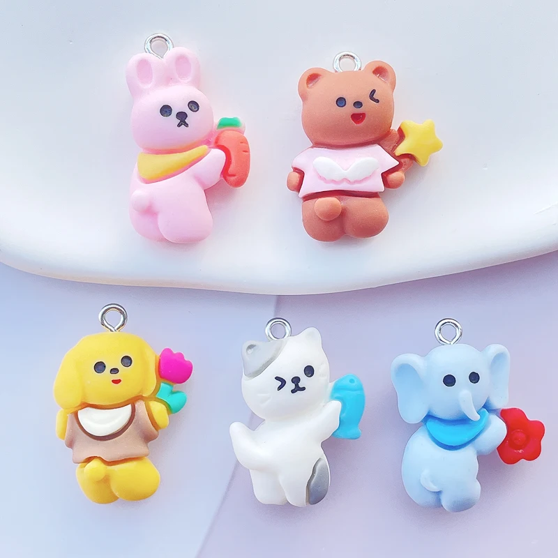10 Pcs New Kawaii Cartoon Kitten, Bear, Rabbit Flat Back Resin Wedding Charms For Earring Necklace Pendant Findings Making E32
10 Pcs New Kawaii Cartoon Kitten, Bear, Rabbit Flat Back Resin Wedding Charms For Earring Necklace Pendant Findings Making E32
