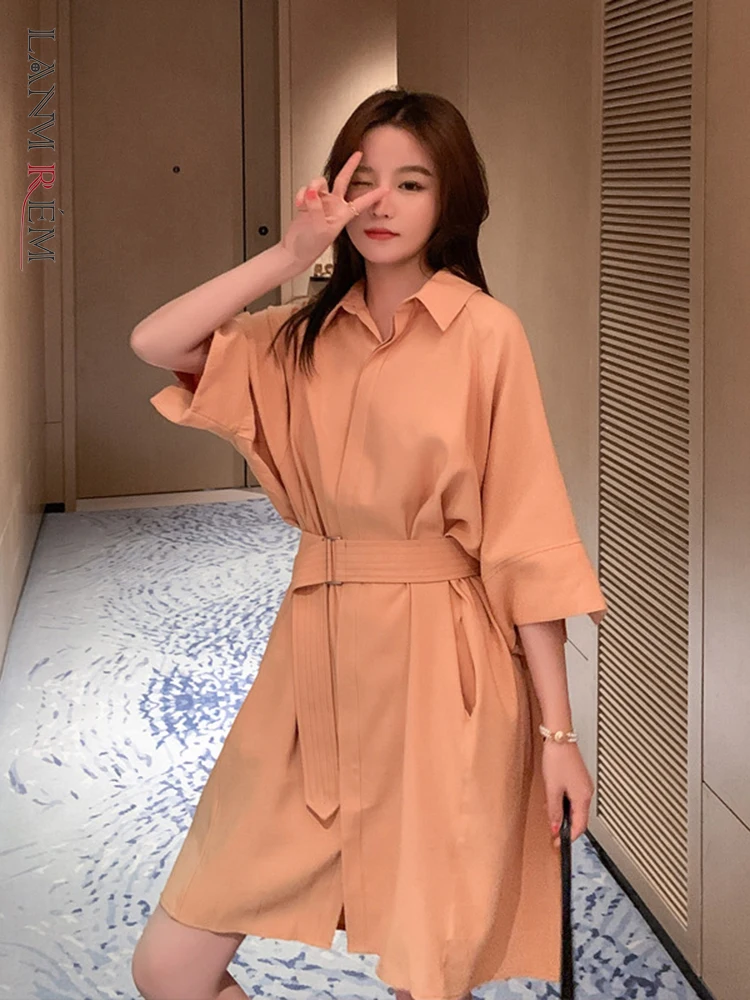 LANMREM хлопковое льняное платье с поясом, женское однотонное однобортное платье с отложным воротником и рукавом до локтя, лето 2022, женская оде... 
LANMREM хлопковое льняное платье с поясом, женское однотонное однобортное платье с отложным воротником и рукавом до локтя, лето 2022, женская оде...