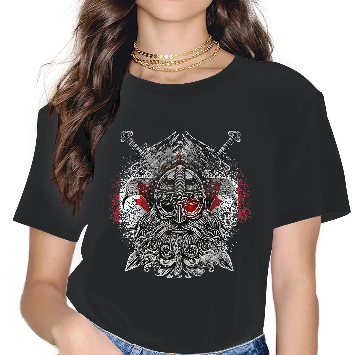 Odin Female Shirts Vikings Ragnar Lothbrok Loose Vintage Women Tshirts Harajuku Casual Feminine Blusas
Odin Female Shirts Vikings Ragnar Lothbrok Loose Vintage Women Tshirts Harajuku Casual Feminine Blusas