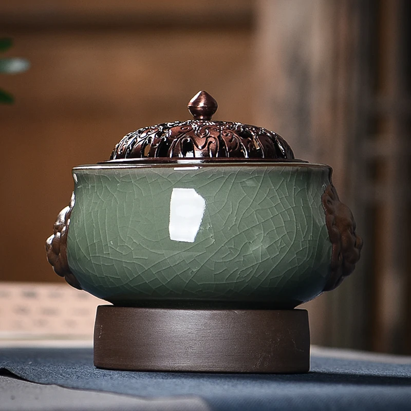 Ceramic Incense Burner Zen Decoration Home Fragranc Sandalwood Decor Ornament Bruleur Bougie Fondant Aromatherapi Diffus
Ceramic Incense Burner Zen Decoration Home Fragranc Sandalwood Decor Ornament Bruleur Bougie Fondant Aromatherapi Diffus