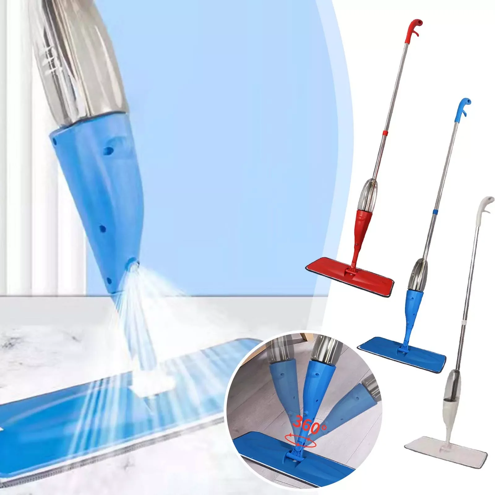 NEW IN Spray Floor Mop With Reusable Microfiber Pads 360 Degree Handle Mop For Home Kitchen Laminate Wood Ceramic Tiles Floor Cl
NEW IN Spray Floor Mop With Reusable Microfiber Pads 360 Degree Handle Mop For Home Kitchen Laminate Wood Ceramic Tiles Floor Cl
