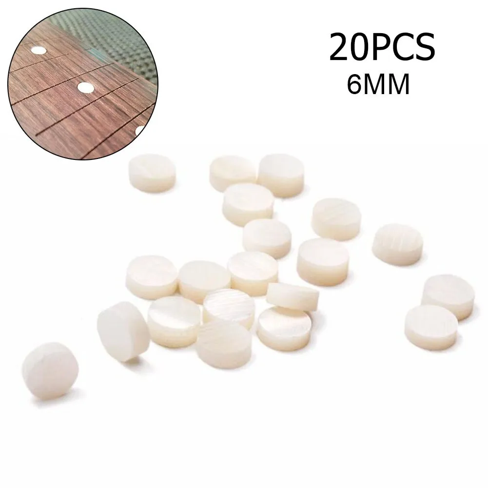 20 PCS Guitar Lnlay Position Dots Fret Markers White Pearl 6mm Diameter For Guitar Bass Ukulele Banjo Mandolin DIY Handmade
20 PCS Guitar Lnlay Position Dots Fret Markers White Pearl 6mm Diameter For Guitar Bass Ukulele Banjo Mandolin DIY Handmade