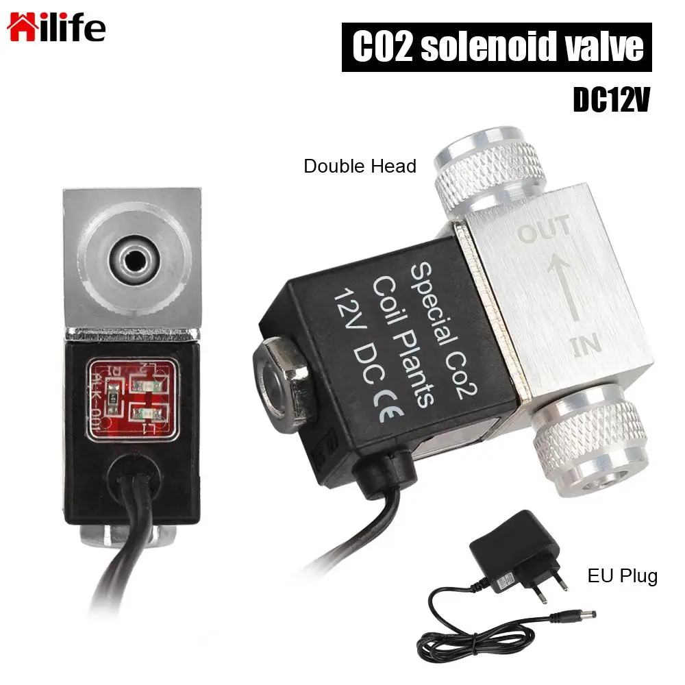 Electric DC 12V Double Head Aquarium Solenoid Valve for Fish Tank CO2 System Regulator Magnetic Valve EU Plug
Electric DC 12V Double Head Aquarium Solenoid Valve for Fish Tank CO2 System Regulator Magnetic Valve EU Plug