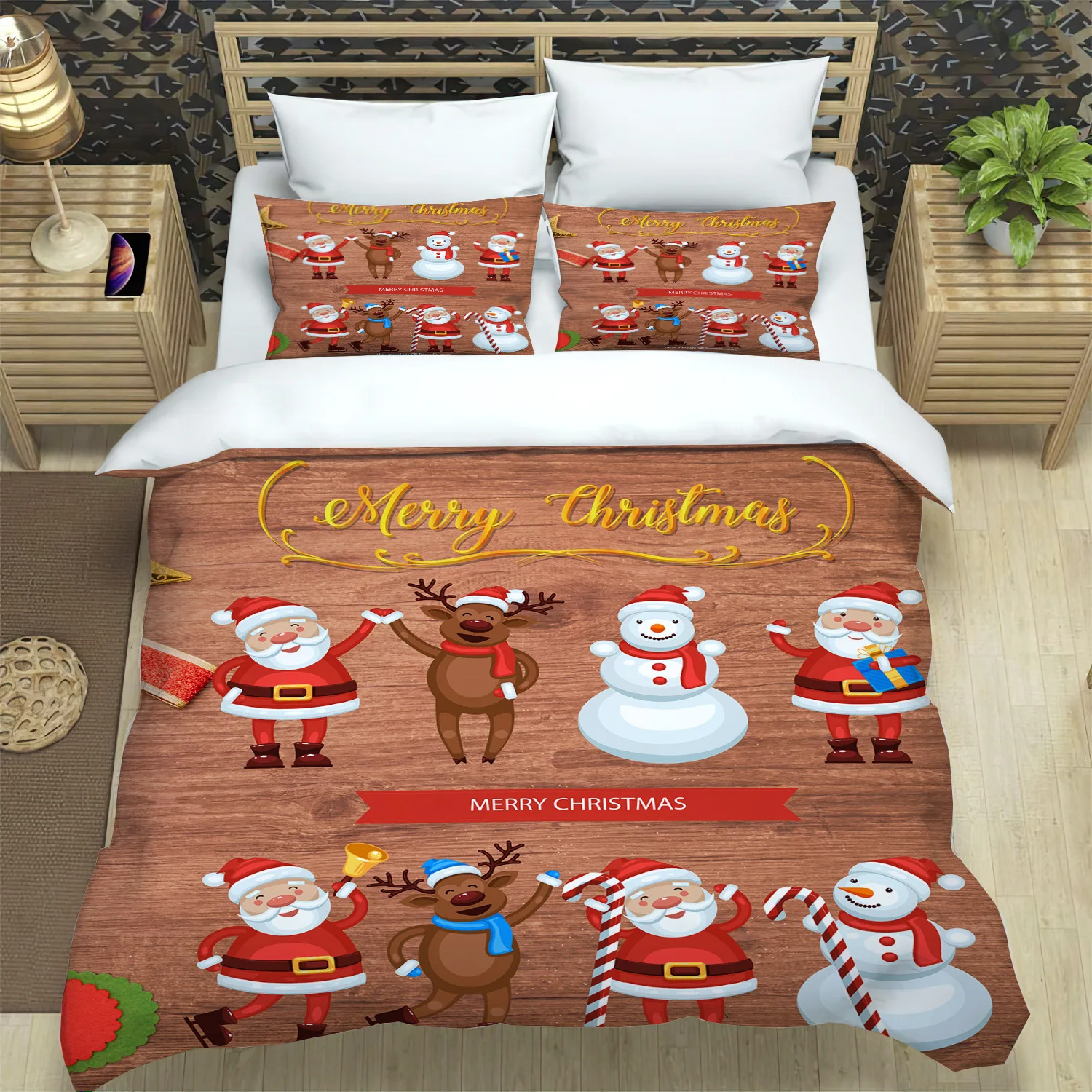 Santa Claus Print Duvet Cover for Adult Kids Bedding Set with Pillowcase Christmas Decor Quilt Cover 2/3pcs Set King Twin Size
Santa Claus Print Duvet Cover for Adult Kids Bedding Set with Pillowcase Christmas Decor Quilt Cover 2/3pcs Set King Twin Size