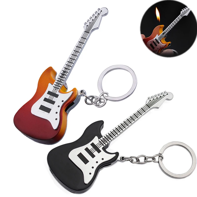 New Creative Metal Musical Instrument Guitar Cigarette Lighter Gas Free Flame Cigarette Cigar Funny Lighter
New Creative Metal Musical Instrument Guitar Cigarette Lighter Gas Free Flame Cigarette Cigar Funny Lighter