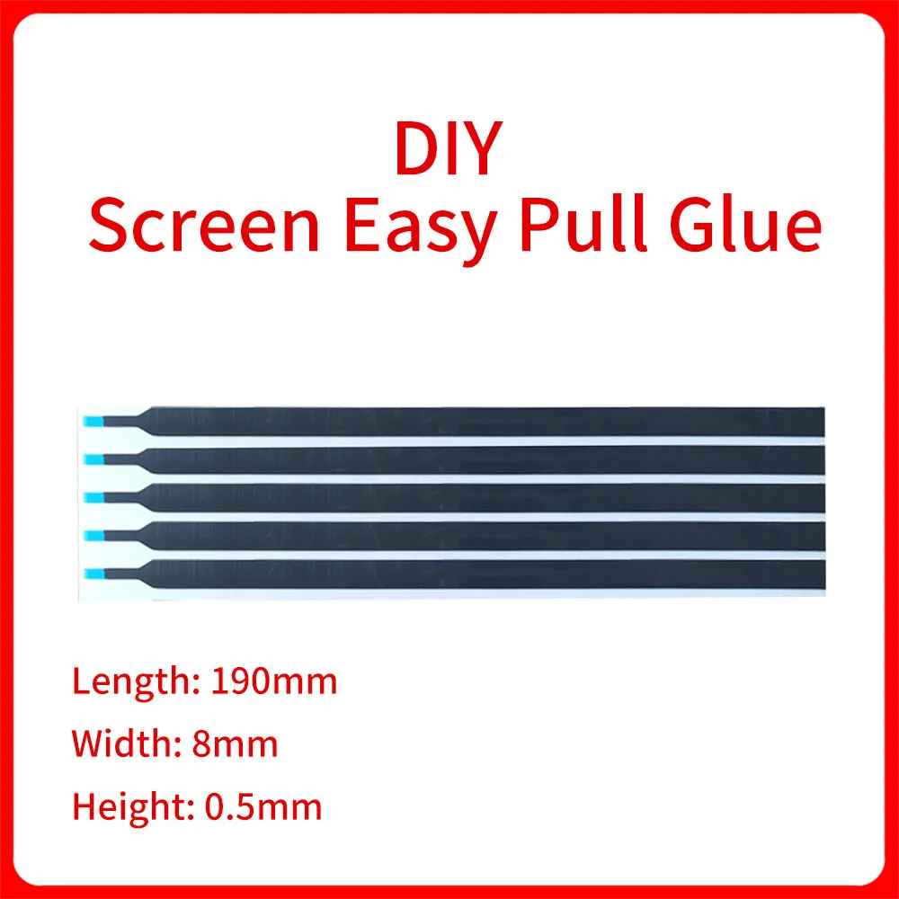Screen Fixing Glue Screen Easy-Pull Adhesive 190*8*0.5mm for Laptop Adhesive DIY Refit Pull Glue Dedicated Paste 190MM /Black
Screen Fixing Glue Screen Easy-Pull Adhesive 190*8*0.5mm for Laptop Adhesive DIY Refit Pull Glue Dedicated Paste 190MM /Black