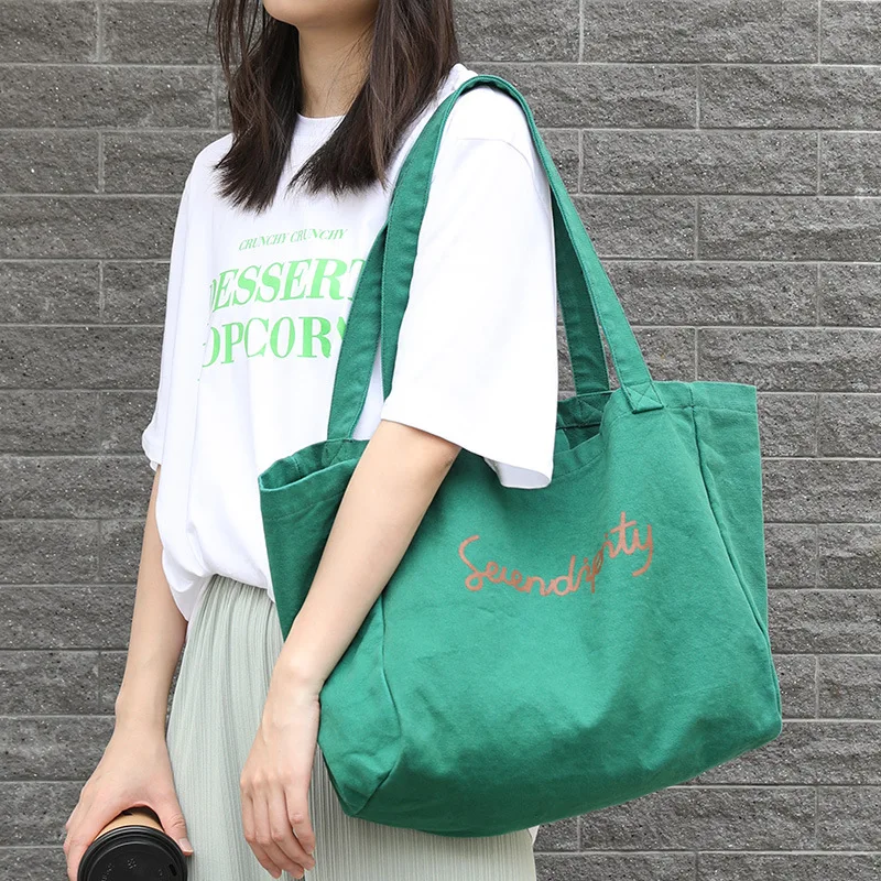 Повседневная Холщовая Сумка с надписью, женская сумка-шоппер
Повседневная Холщовая Сумка с надписью, женская сумка-шоппер
