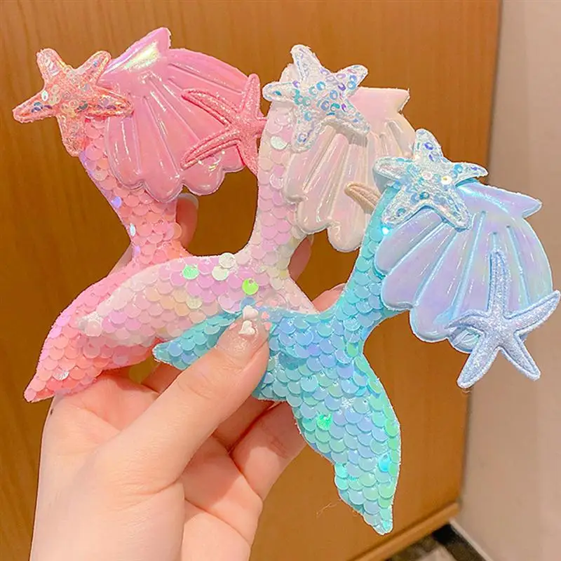 4pcs Mermaid Hairpins Three-Dimensional Sequin Clip Headdress For Girls Birthday Party Baby Shower Gift
4pcs Mermaid Hairpins Three-Dimensional Sequin Clip Headdress For Girls Birthday Party Baby Shower Gift