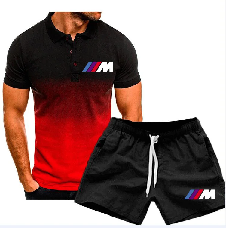 Мужской спортивный костюм для BMW, рубашка поло и шорты, комплект из двух предметов, лето 2022 
Мужской спортивный костюм для BMW, рубашка поло и шорты, комплект из двух предметов, лето 2022