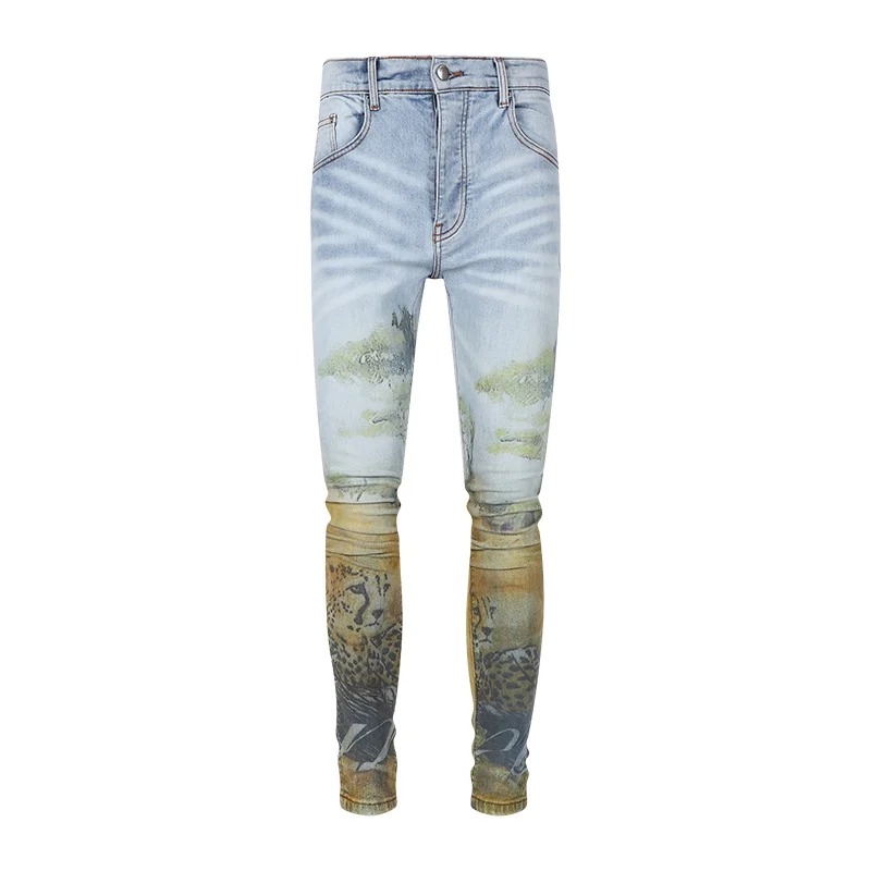 Men Vintage Denim Fashion Street Style Ripped Skinny Jeans wash Solid Trouser Mens Casual Slim fit pencil denim Pants hot sale
Men Vintage Denim Fashion Street Style Ripped Skinny Jeans wash Solid Trouser Mens Casual Slim fit pencil denim Pants hot sale