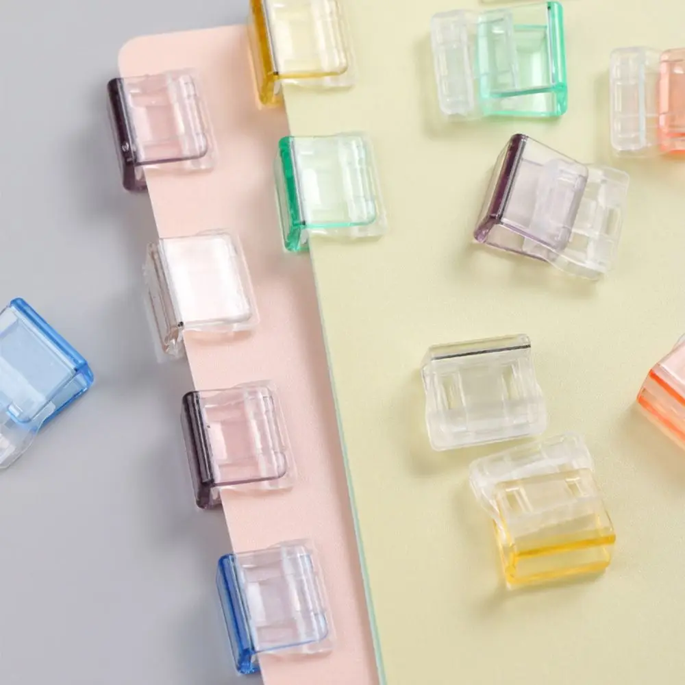 20PCS Transparent Push Clip Candy Color Letter Paper Clip Test Paper File Folder Hand Account Corner Clip Student Stationery 
20PCS Transparent Push Clip Candy Color Letter Paper Clip Test Paper File Folder Hand Account Corner Clip Student Stationery