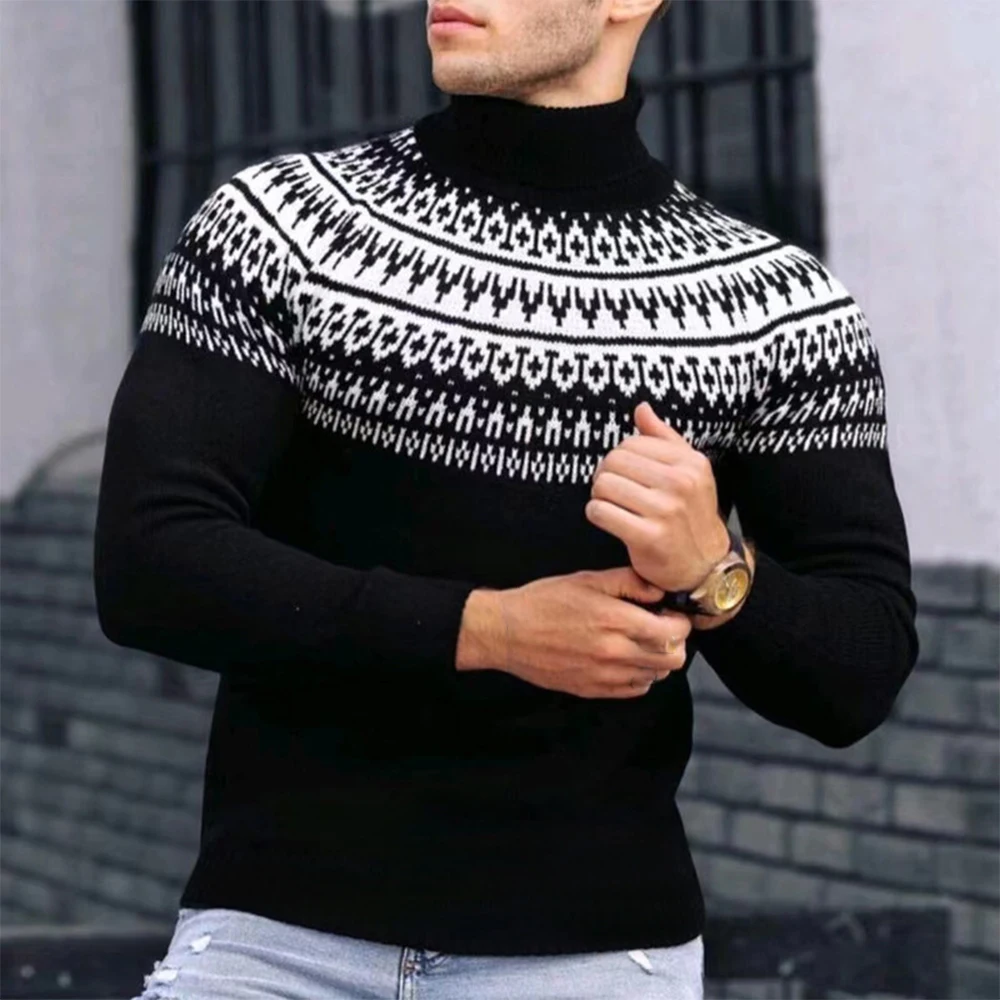 MenTurtleneck Knit Sweater Jumper Vintage Patchwork Long Sleeve Warm Pullover Top Winter Warm T-Shirt Casual Knit Men' Clothing
MenTurtleneck Knit Sweater Jumper Vintage Patchwork Long Sleeve Warm Pullover Top Winter Warm T-Shirt Casual Knit Men' Clothing