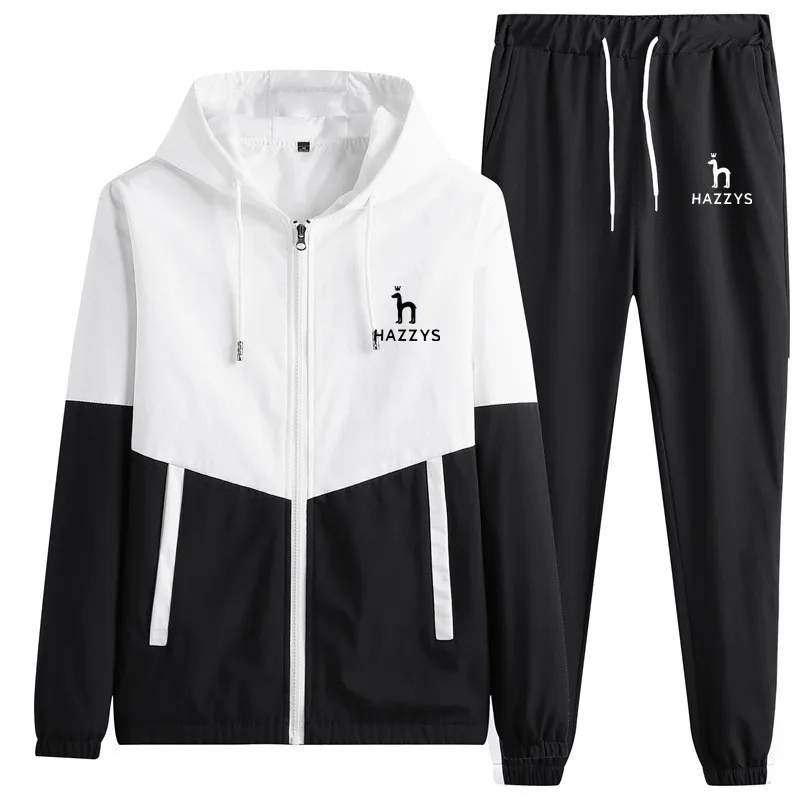 2023 HAZZYS Spring and Autumn Couple Sports Set Colored Casual Jacket Jacket Jacket Two Piece Youth Set Youth Set 
2023 HAZZYS Spring and Autumn Couple Sports Set Colored Casual Jacket Jacket Jacket Two Piece Youth Set Youth Set