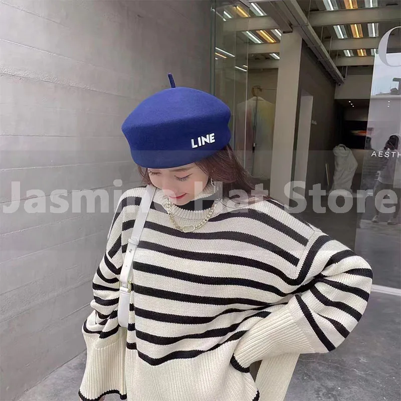 New wool beret Fashion trend Women's wool octagonal pumpkin hat Letter sticker Retro British winter warm beret hat BL0085
New wool beret Fashion trend Women's wool octagonal pumpkin hat Letter sticker Retro British winter warm beret hat BL0085