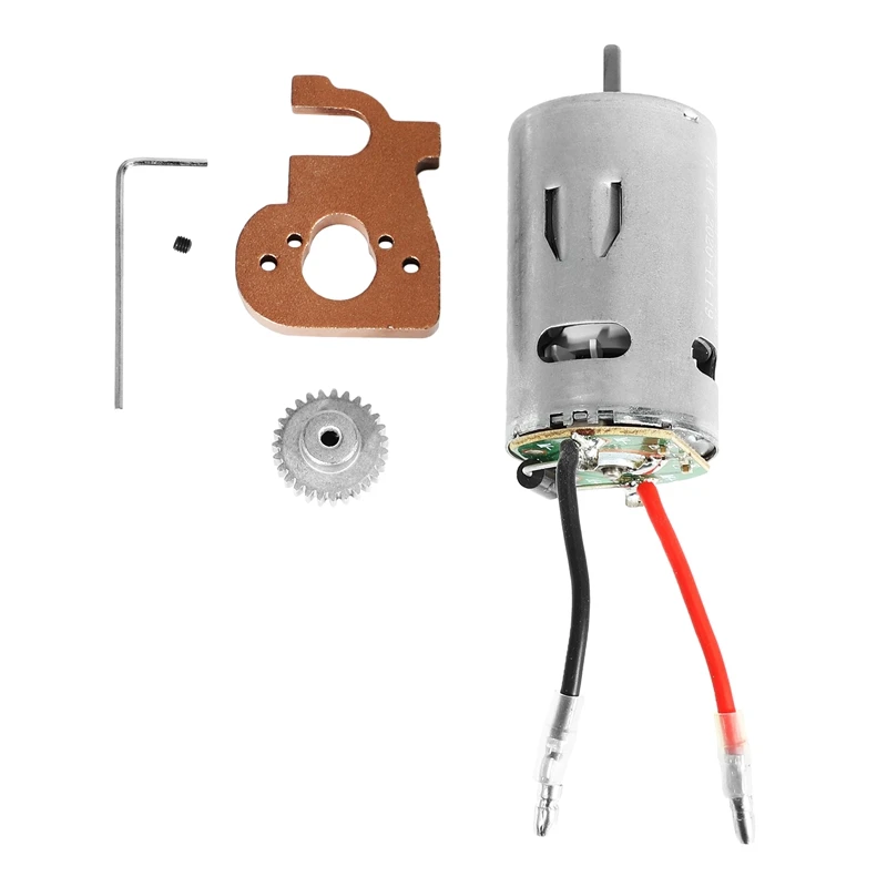 Metal 550 Carbon Brush Motor+ Motor Mount for WLtoys 144001 1/14 4WD RC Car Accessories Kids Toys
Metal 550 Carbon Brush Motor+ Motor Mount for WLtoys 144001 1/14 4WD RC Car Accessories Kids Toys