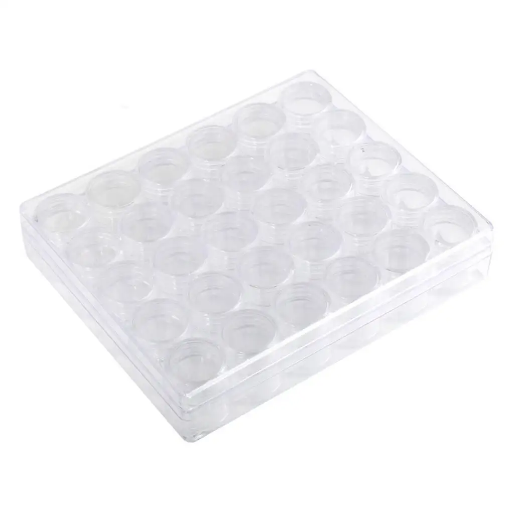 30 Grids Nail Art Storage Case Beads Gems Accessories Rainbow/Clear Plastic Empty Container for Rhinestones Studs Organizer Box
30 Grids Nail Art Storage Case Beads Gems Accessories Rainbow/Clear Plastic Empty Container for Rhinestones Studs Organizer Box