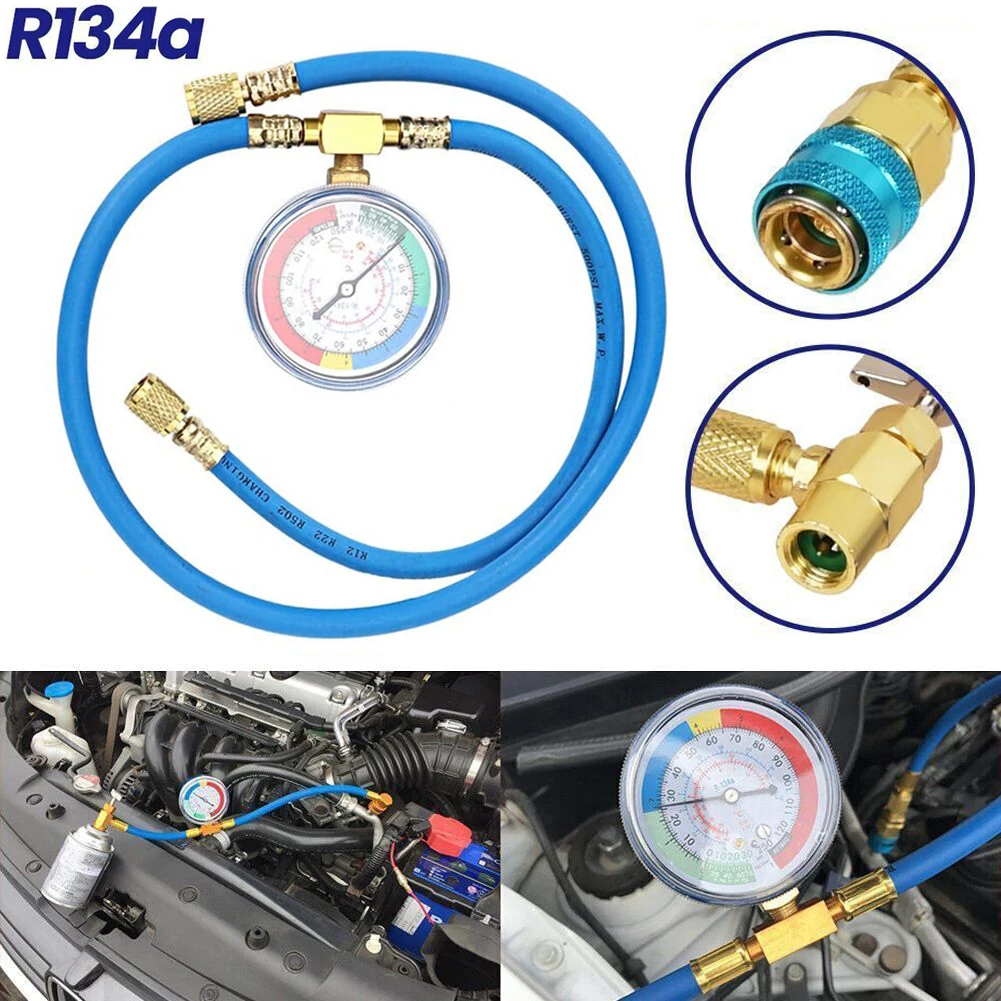 Car A/C Air Conditioning R134A Refrigeranting Recharge Hose With Pressure Gauge Auto Air-conditioning Repair Accessories
Car A/C Air Conditioning R134A Refrigeranting Recharge Hose With Pressure Gauge Auto Air-conditioning Repair Accessories