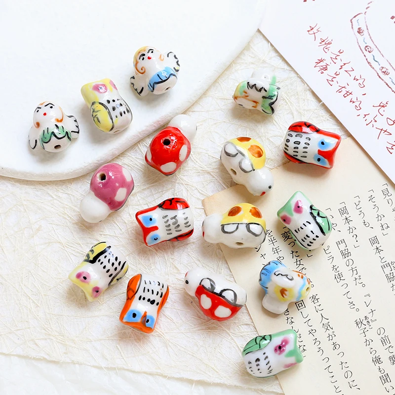 Cute Colorful Animal Owl Bird Turtle Ceramic Loose Beads DIY Handmade Jewelry Necklace Bracelet Beaded Material Accessory 20pcs
Cute Colorful Animal Owl Bird Turtle Ceramic Loose Beads DIY Handmade Jewelry Necklace Bracelet Beaded Material Accessory 20pcs