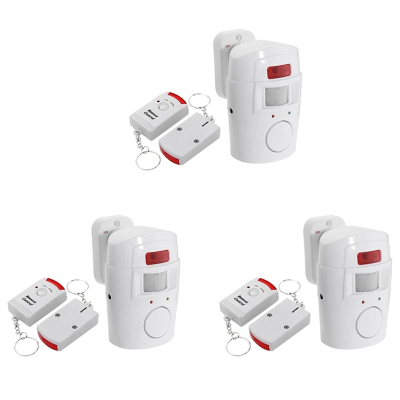 3X Infrared Motion Sensor Alarm - Burglar Alarm With 2 Remote Controls, Suitable For Home/Garages/Shops
3X Infrared Motion Sensor Alarm - Burglar Alarm With 2 Remote Controls, Suitable For Home/Garages/Shops