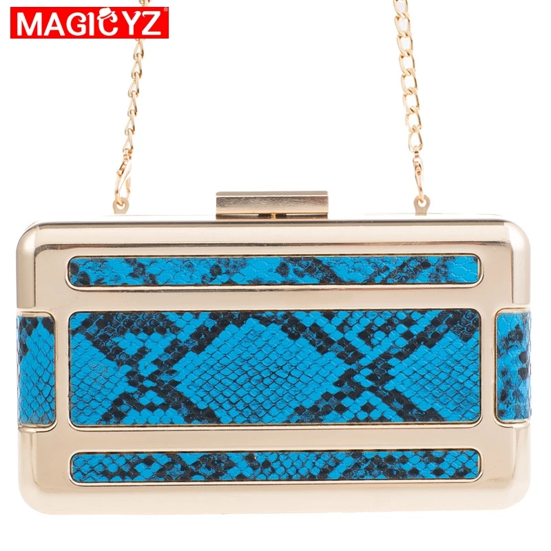Women's Serpentine Dinner Bag Metal Frame Crossbody Bag Ladies Chain Clutch Girl Bling Bling Wedding/Dating/Party Evening Bag
Women's Serpentine Dinner Bag Metal Frame Crossbody Bag Ladies Chain Clutch Girl Bling Bling Wedding/Dating/Party Evening Bag