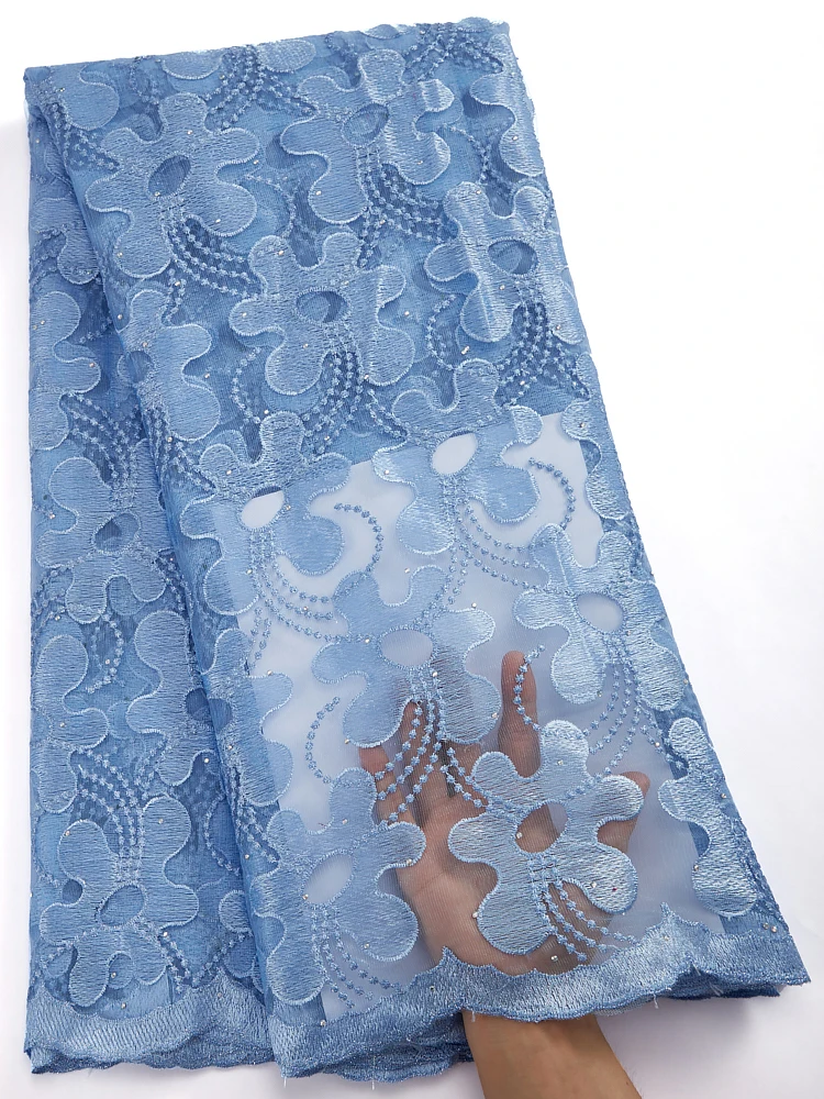 Zhenguiru Sky Blue Latest African Lace 2022 Tulle Mesh Laces Fabrics Nigerian Embroidery Bridal Fabric Wedding Party Dress A2893
Zhenguiru Sky Blue Latest African Lace 2022 Tulle Mesh Laces Fabrics Nigerian Embroidery Bridal Fabric Wedding Party Dress A2893