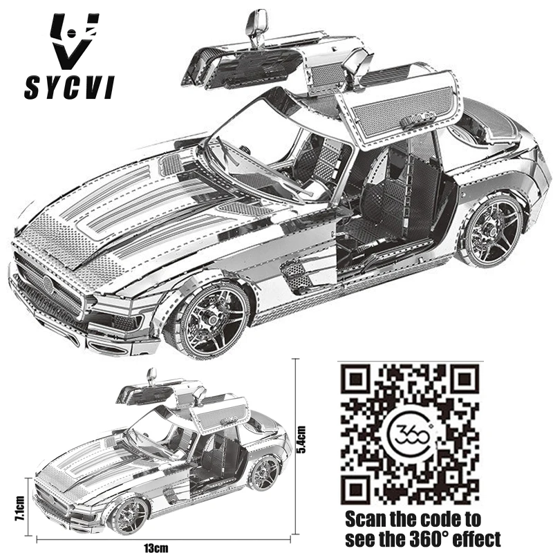 3D metal model kit sports car assembly model lovers collection puzzle DIY 3D model sports car metal model educational toys
3D metal model kit sports car assembly model lovers collection puzzle DIY 3D model sports car metal model educational toys