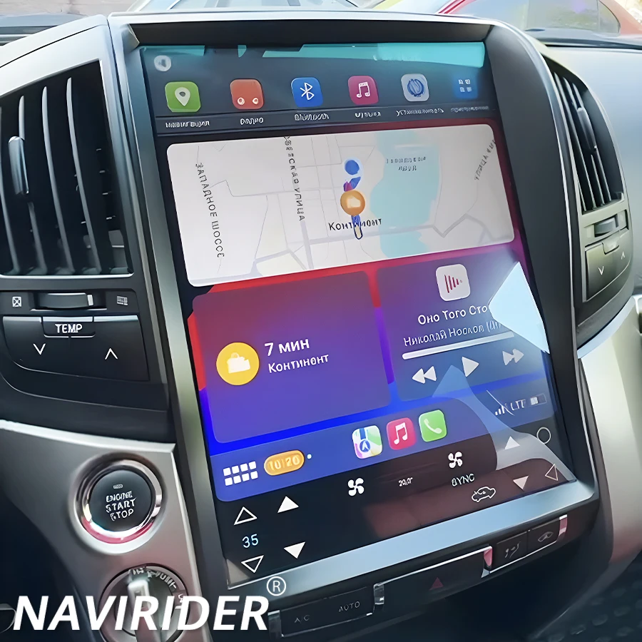 15,6 дюймовый экран Android для Toyota Land Cruiser 200 LC200 2008-2019 Carplay GPS навигация автомобильное радио мультимедийный плеер головное устройство