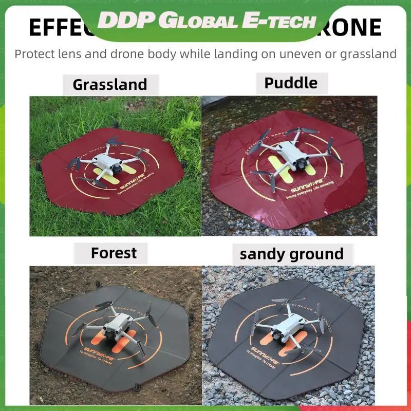 DOUBLE SIDED 2-COLORS DESIGN Quick Folding Dji Drones Landing Pad Drone Parking Apron Mat For Dji Avata/mini3 Landing Pad
DOUBLE SIDED 2-COLORS DESIGN Quick Folding Dji Drones Landing Pad Drone Parking Apron Mat For Dji Avata/mini3 Landing Pad