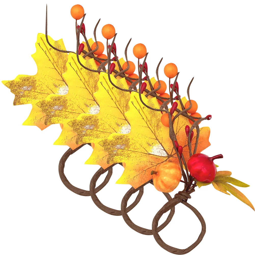 Napkin Rings Holder Thanksgiving Buckle Leaf Pumpkin Serviette Holiday Fall Maple Cloth Harvest Banquet Table Settings Party
Napkin Rings Holder Thanksgiving Buckle Leaf Pumpkin Serviette Holiday Fall Maple Cloth Harvest Banquet Table Settings Party
