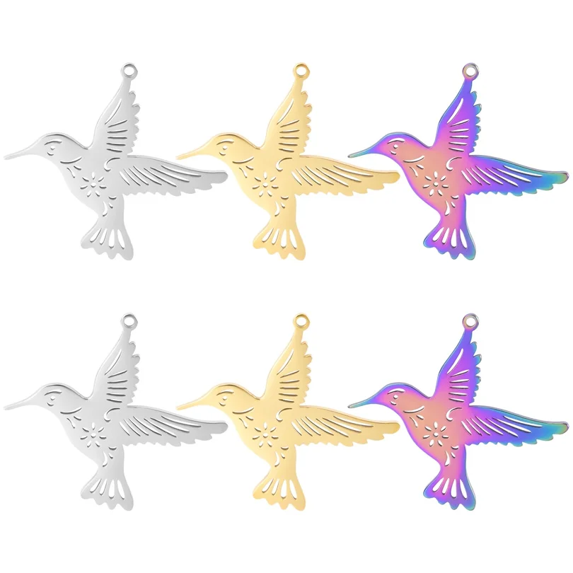 Rainbow Colors Animals Birds Stainless Steel Pendant Charms For Jewelry Making Women DIY Accessories Handmade 5PCS/Lot Bulk
Rainbow Colors Animals Birds Stainless Steel Pendant Charms For Jewelry Making Women DIY Accessories Handmade 5PCS/Lot Bulk