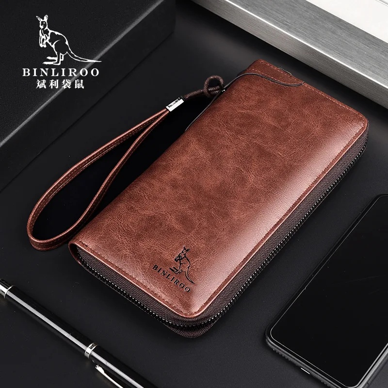 Men's Long Zipper Wallet High Quality Pu Leather Wallet for Men RFID Blocking Business Clutch Bag Credit Card Holder Purse Man
Men's Long Zipper Wallet High Quality Pu Leather Wallet for Men RFID Blocking Business Clutch Bag Credit Card Holder Purse Man
