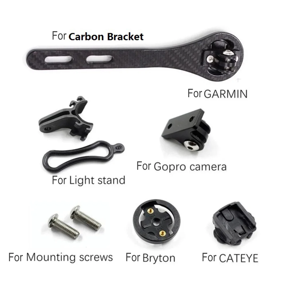 

Bicycle Computer Seat Multifunctional Parts 1 Set 10mm Hole Distance 50mm Hole Distance Carbon Fiber Brand New