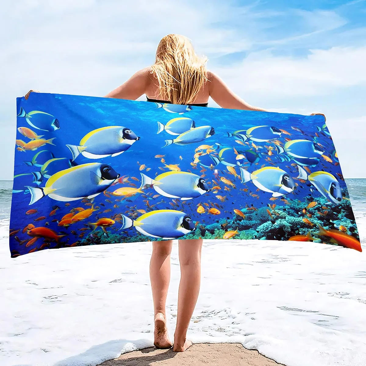 Natural Scenery SeaWorld Beach Towel,Oversized Microfiber Pool Towel forTravel,Quick Dry Towel Lightweight Sand Proof Bath Towel
Natural Scenery SeaWorld Beach Towel,Oversized Microfiber Pool Towel forTravel,Quick Dry Towel Lightweight Sand Proof Bath Towel