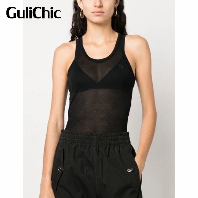6.13 GuliChic Women Fashion Solid Color Casual Stretchy Slim Embroidery Sleeveless Thin Tank Top
6.13 GuliChic Women Fashion Solid Color Casual Stretchy Slim Embroidery Sleeveless Thin Tank Top