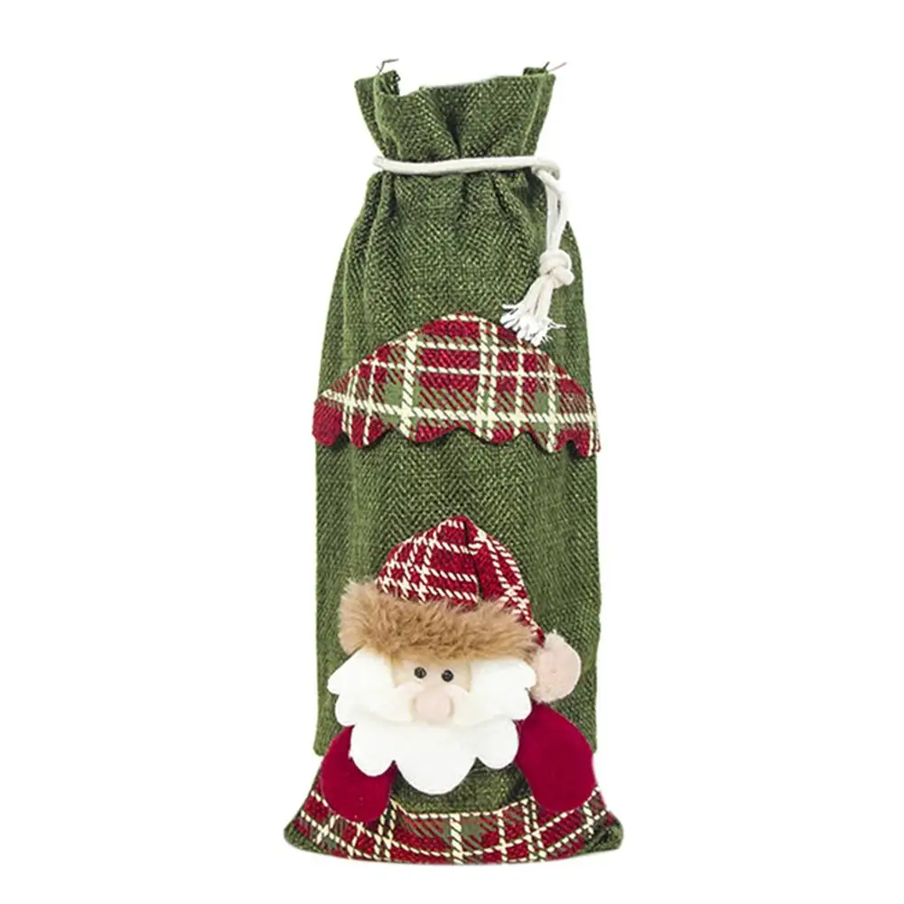 New Pattern Wine Bottle Cover Christmas Old Man Snowman Linen Cloth Personality for New Year Party Home Table Decoration
New Pattern Wine Bottle Cover Christmas Old Man Snowman Linen Cloth Personality for New Year Party Home Table Decoration