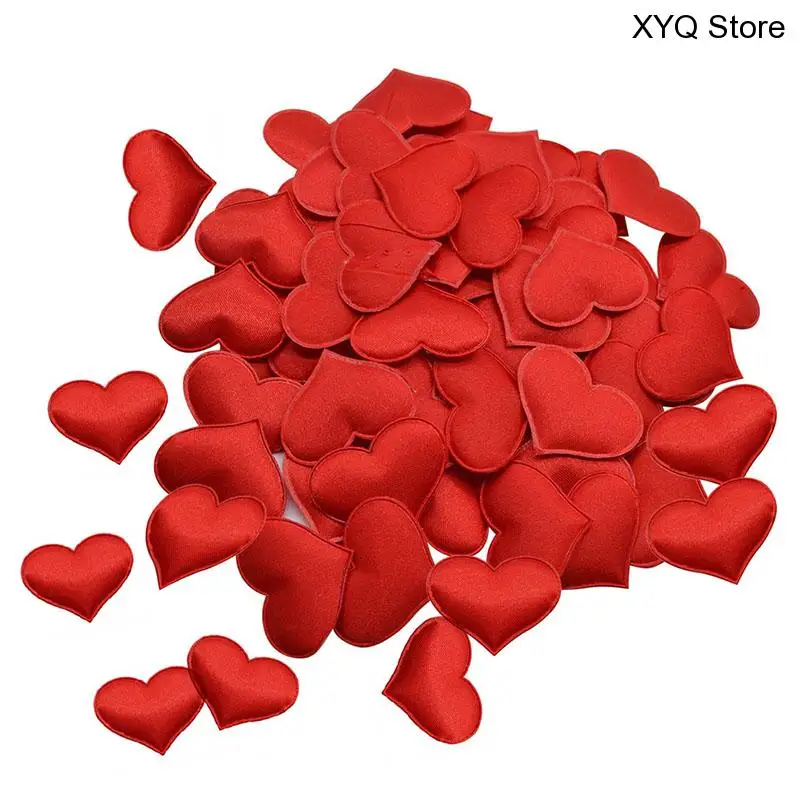 100Pcs 3cm Romantic Heart Sponge Satin Fabric Heart Petals Wedding Confetti Arts Craft Petals Wedding Valentine's Day Decoration
100Pcs 3cm Romantic Heart Sponge Satin Fabric Heart Petals Wedding Confetti Arts Craft Petals Wedding Valentine's Day Decoration