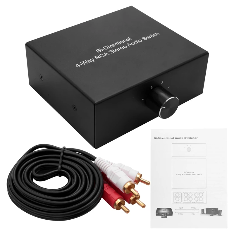 4-сторонний двунаправленный стерео аудиопереключатель RCA 1 в 4 выхода или 4 в 1 выход L/R разъем звуковой канал RCA аудиопереключатель переключатель
4-сторонний двунаправленный стерео аудиопереключатель RCA 1 в 4 выхода или 4 в 1 выход L/R разъем звуковой канал RCA аудиопереключатель переключатель