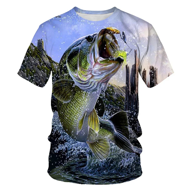 2023 Animal Fish 3D Printed Men's T-shirt Elements Fashion short sleeve shirt summer streetwear neutral polyester
2023 Animal Fish 3D Printed Men's T-shirt Elements Fashion short sleeve shirt summer streetwear neutral polyester