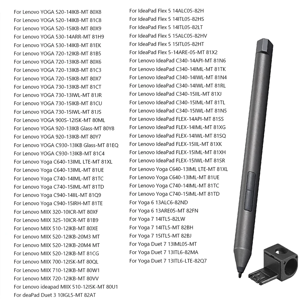 Active Stylus Pen 4096 Pressure Sensitive Active Touch Pen for Lenovo IdeaPad Flex 5/Yoga 520 530 720 C730 920 C940 Tablet
Active Stylus Pen 4096 Pressure Sensitive Active Touch Pen for Lenovo IdeaPad Flex 5/Yoga 520 530 720 C730 920 C940 Tablet