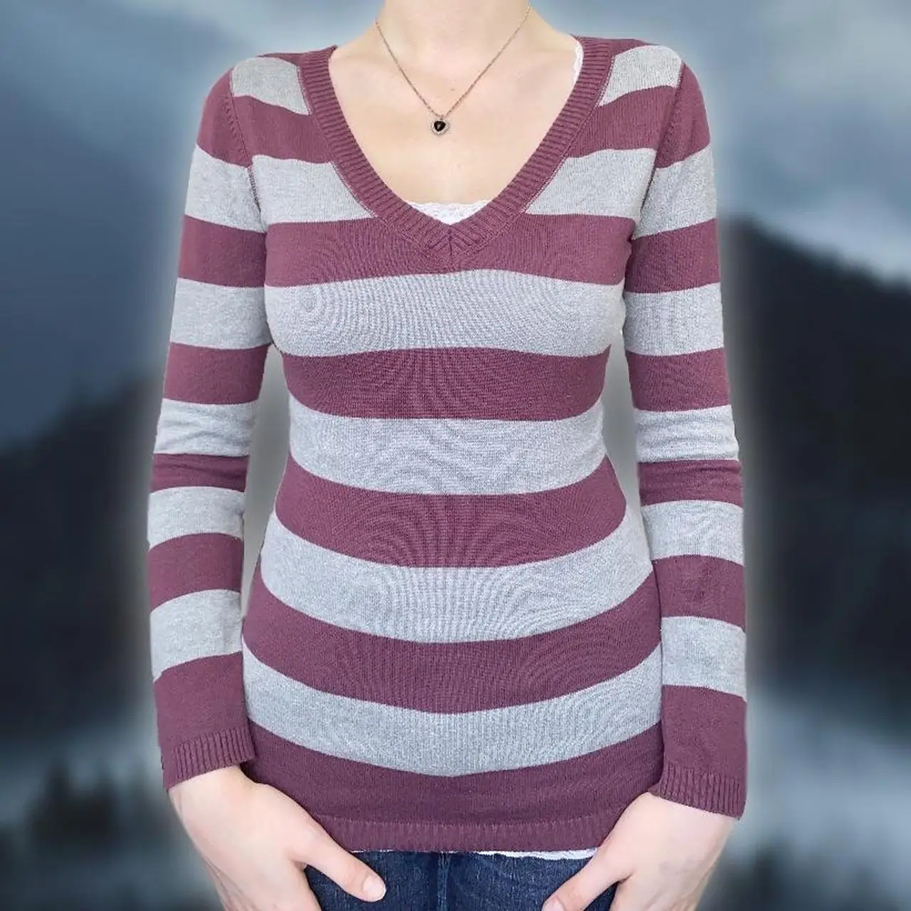 Dourbesty 2000s Retro Knitted Tops Women Striped V Neck Long Sleeve T Shirt y2k Women Gothic Sweats Grunge Clothes Streetwear
Dourbesty 2000s Retro Knitted Tops Women Striped V Neck Long Sleeve T Shirt y2k Women Gothic Sweats Grunge Clothes Streetwear
