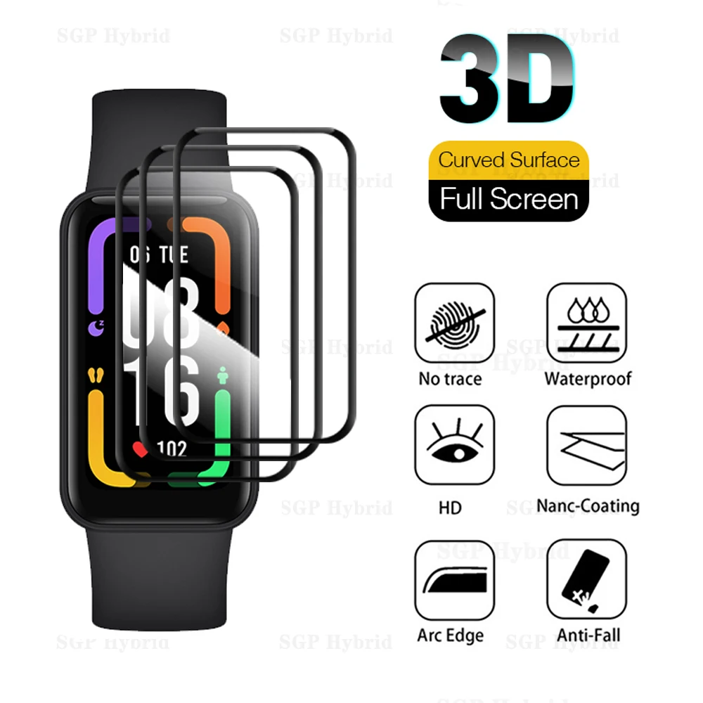 3D Curved Glass 3PCS For Xiaomi Redmi Smart Band Pro Screen Soft Protector Glass Redme SmartBand Pro Wristband Strap Safety Film
3D Curved Glass 3PCS For Xiaomi Redmi Smart Band Pro Screen Soft Protector Glass Redme SmartBand Pro Wristband Strap Safety Film