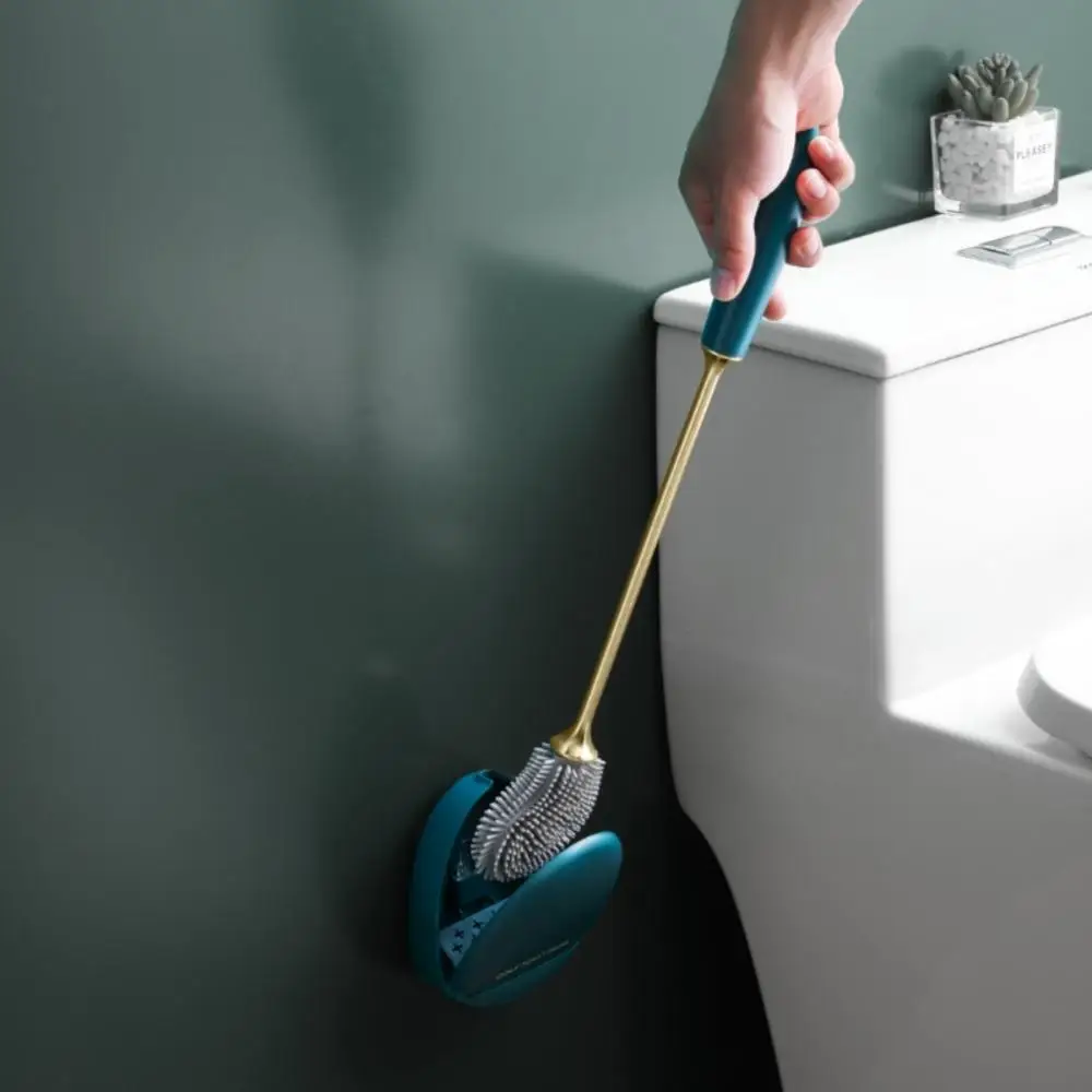 With Holder Toilet Bowl Brush Water Leak-proof Quick Drying Cleaning Brush Silicone Brush Head Toilet Brush Bathroom Tool
With Holder Toilet Bowl Brush Water Leak-proof Quick Drying Cleaning Brush Silicone Brush Head Toilet Brush Bathroom Tool